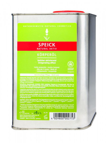 Speick Natural Aktiv Körperöl, 1 l