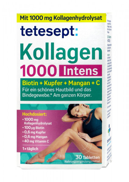Tetesept Kollagen 1000 Intensiv Tabletten, 30 er