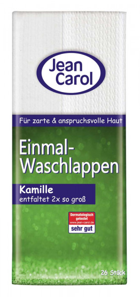 Jean Carol Einmal Waschlappen Kamille, 26 er