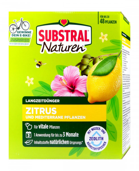 Substral Naturen Langzeitdünger Zitrus + mediter.Pflanzen, 1,2 kg