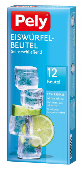 Pely Eiswürfel-Beutel selbstschließend, 12 er
