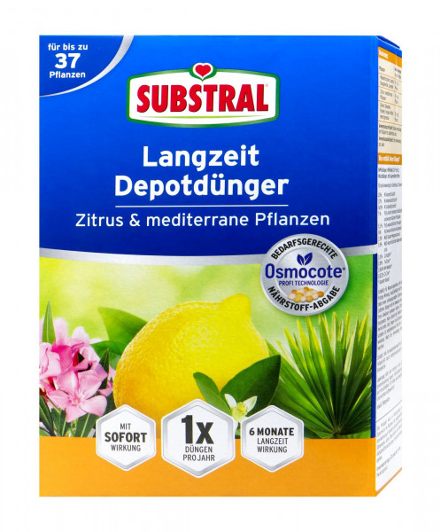 Substral Langzeit Depotdünger Zitrus + medit.Pflanzen, 750 g