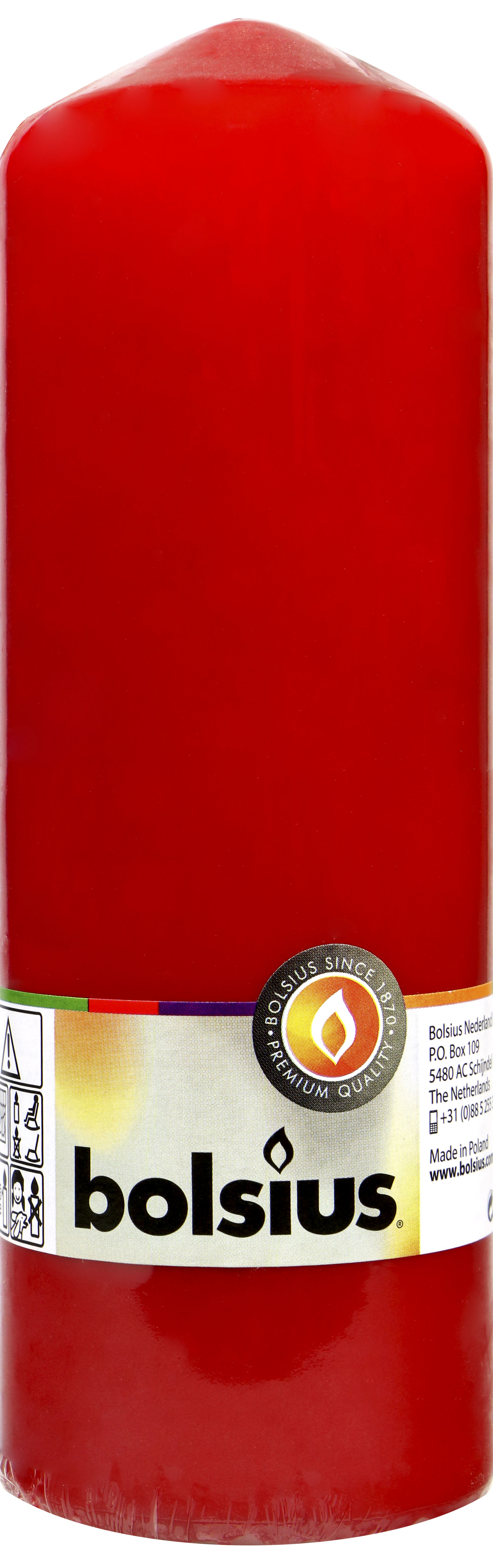 Bolsius 8711711386100 Red Pillar Candle – Long-Lasting, Clean-Burning Decorative Candle - View #5