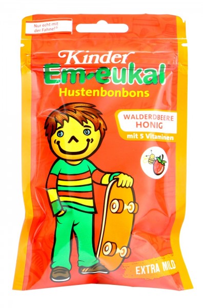 Em-Eukal Kinder Walderdbeere Honig mit 5 Vitaminen, 75 g