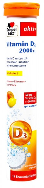 Doppelherz Vitamin D3 2000 IE, 15 er