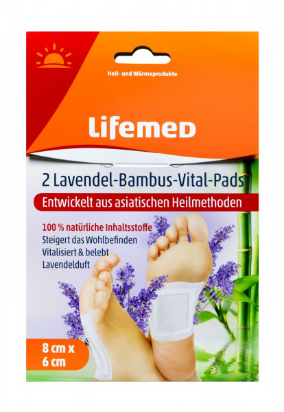 Lifemed Lavendel-Bambus-Vital Pads 8 cm x 6 cm, 2 er