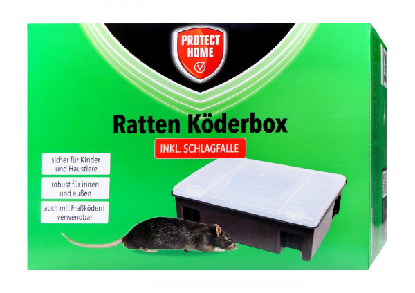Protect Home Rattenköderbox inkl. Schlagfalle, 1 er