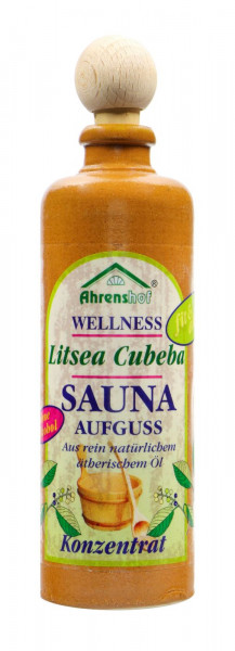 Sauna-Aufguss Litsea Cubeba im Steinkrug, 100 ml