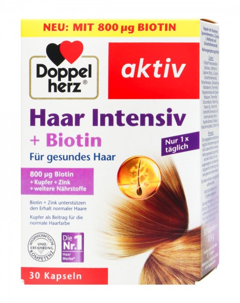 Doppelherz Haar Intensiv und Biotin Kapseln, 30 er