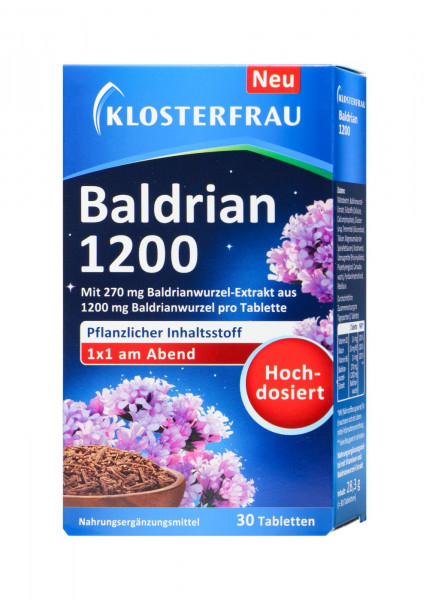 Klosterfrau Baldrian 1200 Tabletten, 30 er