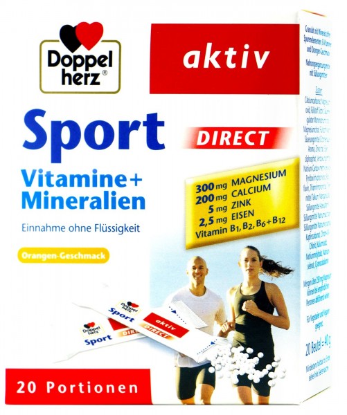 Doppelherz Sport Direkt Vitamine + Mineralien, 20 er