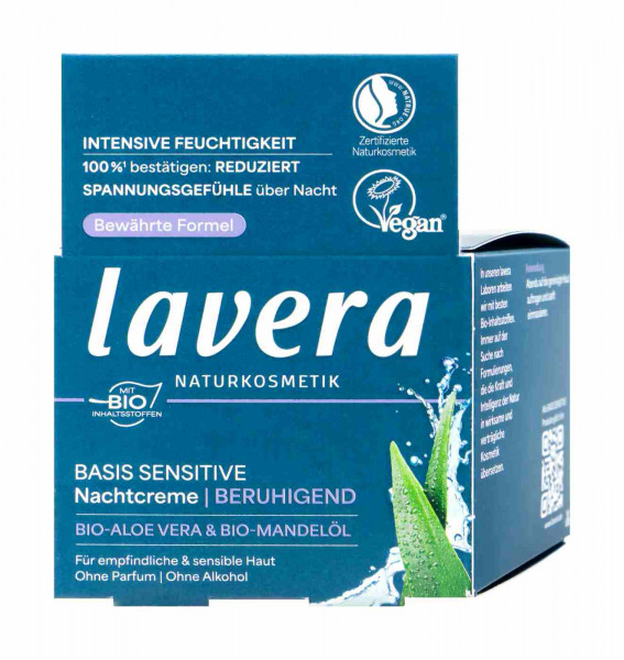 Lavera Basis Sensitive Nachtcreme Beruhigend, 50 ml