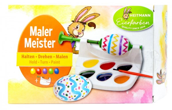 Eierfarben Malermeister 5 Farben 1 Malgerät und 1 Pinsel, 7811