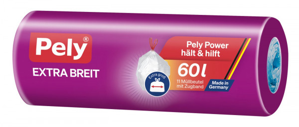 Pely Zugband Extra-Breit Anti-Geruch 60 l, 11 er