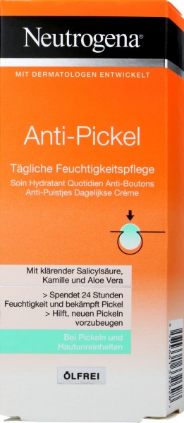 Neutrogena Anti Pickel Feuchtigkeitspfelge, Ölfrei, 50 ml