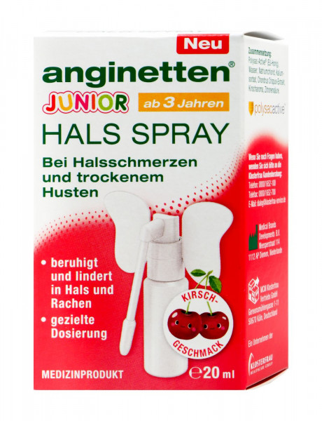 Anginetten Hals Spray Junior ab 3 Jahren, 20 ml