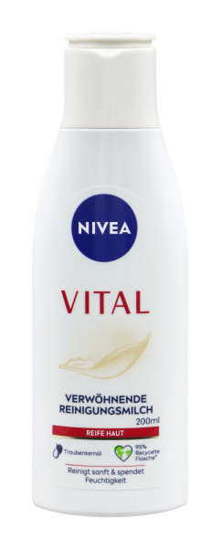 Nivea Vital Verwöhnende Reinigungsmilch, 200 ml