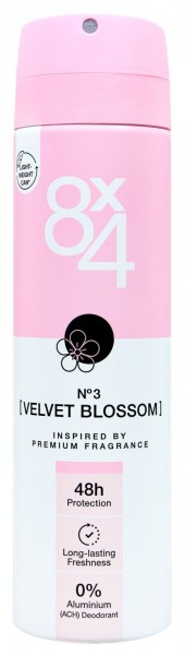 8x4 Deo Spray No.3 Velvet Blossom, 150 ml