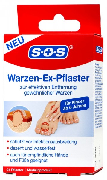 SOS Warzen Ex-Pflaster, 24 er