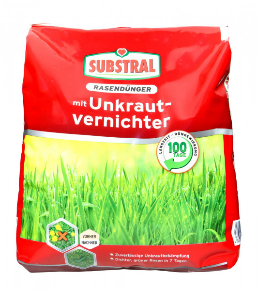 Substral Rasendünger mit Unkrautvernichter für 450 qm², 9,0 kg