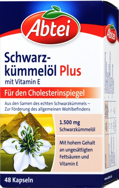 Abtei Schwarzkümmelöl Plus, 48 er