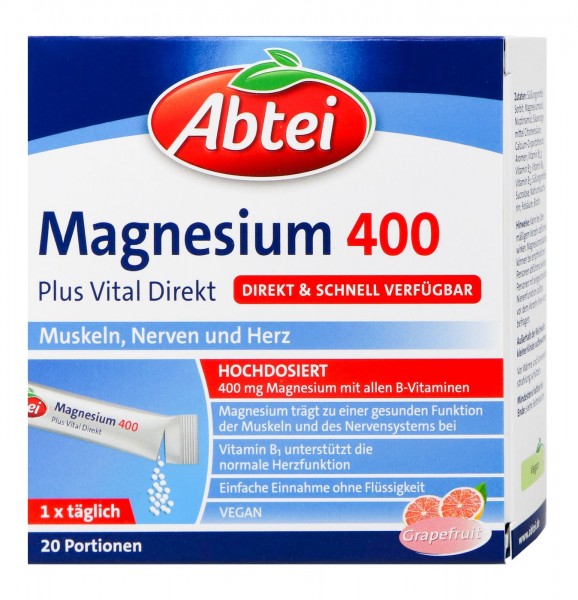 Abtei Magnesium 400 Plus Direkt, 20 er