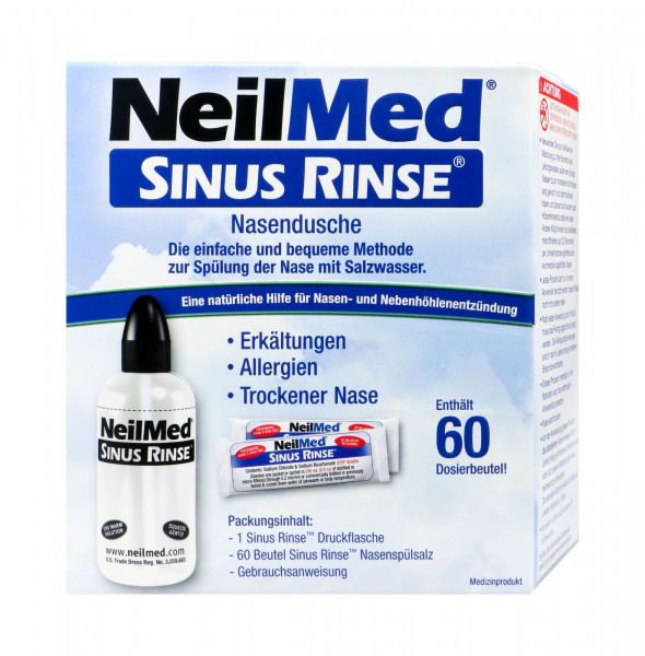 NeilMed Sinus Rinse Nasendusche + 60 Beutel Spülsalz, Stück