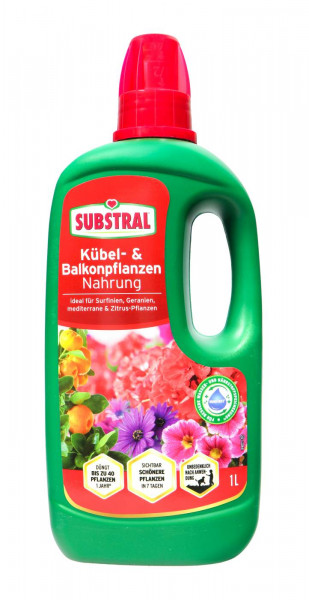Substral Kübel und Balkonpflanzen Nahrung, 1 l