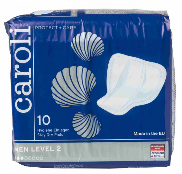 Caroli Men Level 2 Hygieneeinlagen, 10 er