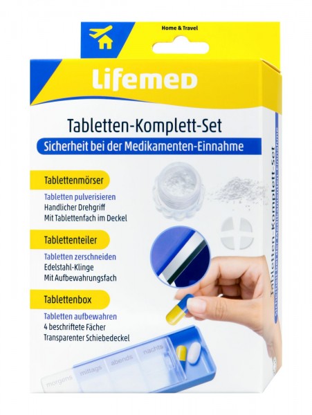 Lifemed Tabletten Komplett Set blau, 1 er