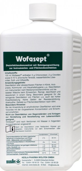 Wofasept Desinfektionsmittel, 1 l