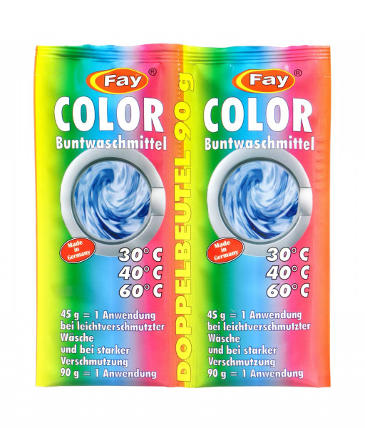 Fay Color Buntwaschmittel Doppelbeutel, 90 g