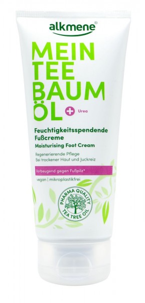 Alkmene Teebaumöl Fußcreme Feuchtigkeitsspendend, 100 ml