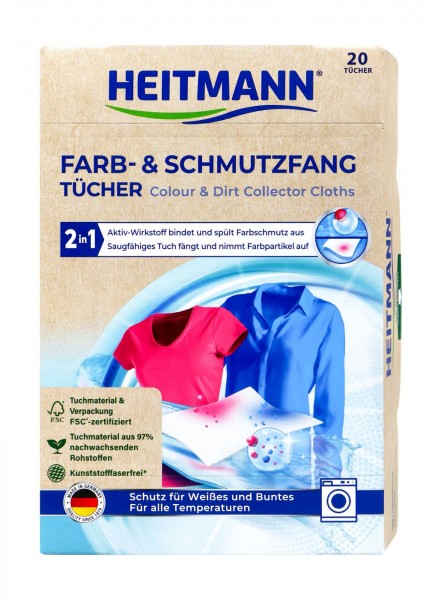 Heitmann Farb- & Schmutz Tücher, 20 er