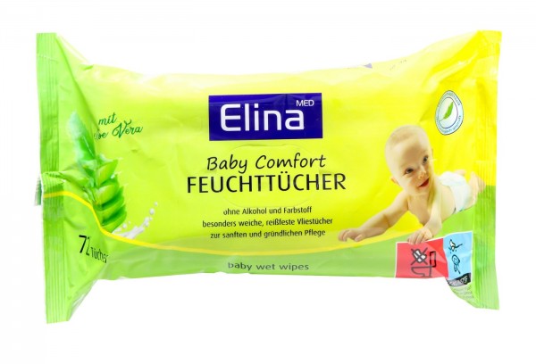 Elina Baby Comfort Feuchttücher 20x15 cm, 72 er