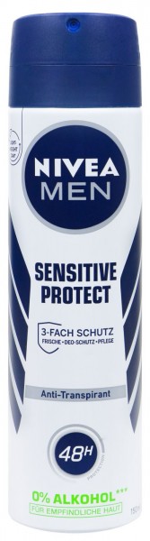 Nivea Men Deo Spray Sensitve Protect, 150 ml