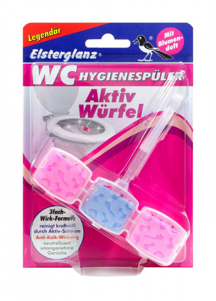 Elsterglanz WC Aktiv Würfel Blumenduft, 1 er