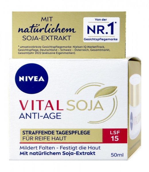 Nivea Vital Soja Straffende Tagespflege LSF15, 50 ml