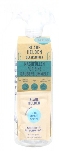 Blaue Helden Glasreiniger Starter Set, 750 ml