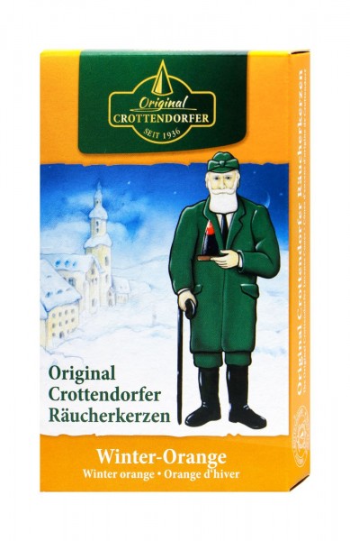Crottendorfer Räucherkerzen Winter-Orange, 24 er