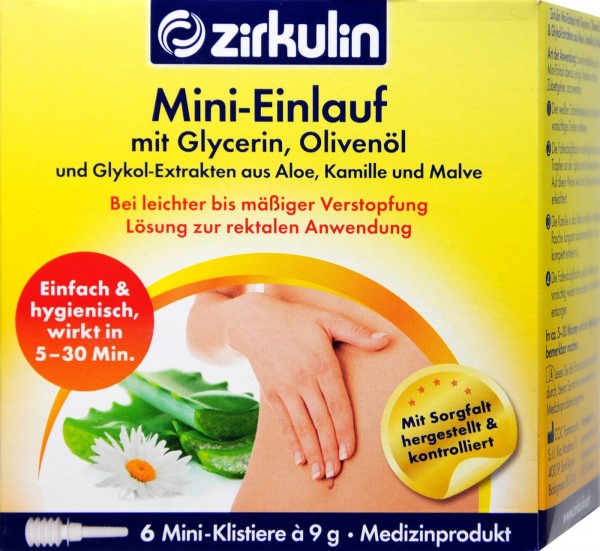 Zirkulin Mini-Einlauf, 6 er
