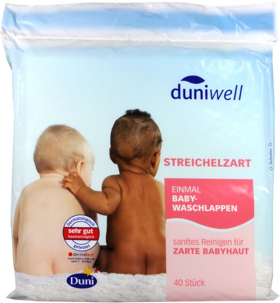 Duniwell Babywaschlappen 3-lagig, 40 er