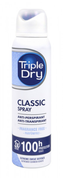 Triple Dry Anti-Transpirant Spray 72h Schutz, 150 ml