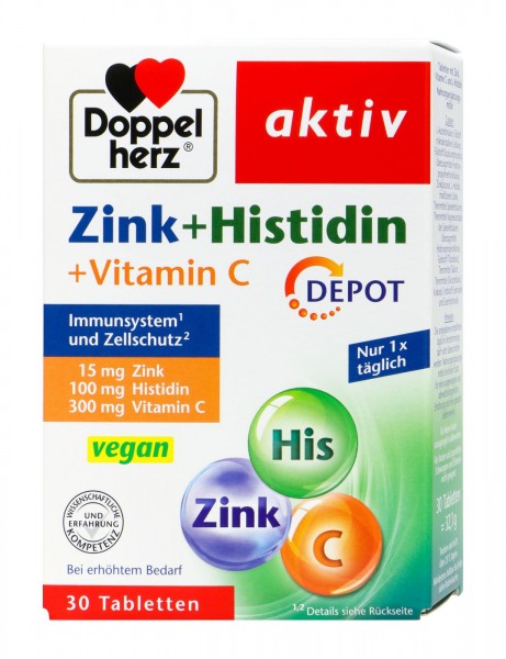 Doppelherz Zink + Histidin, 30 er