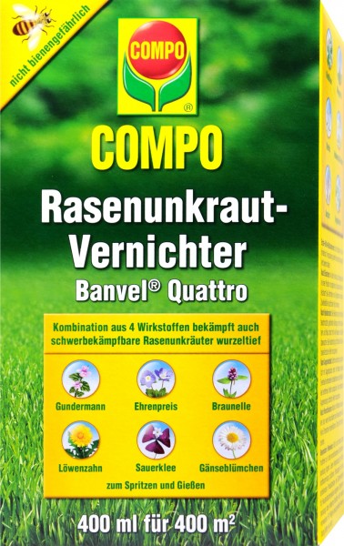 Compo Rasenunkraut-Vernichter Banvel Quattro, 400 ml