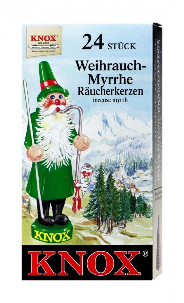 Knox Räucherkerzen Weihrauch-Myrrhe, 24 er