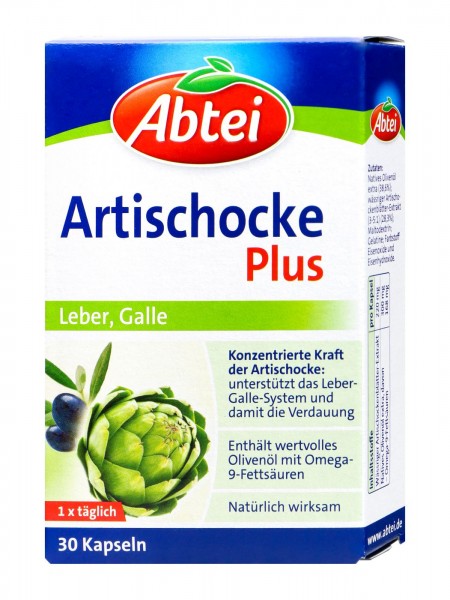 Abtei Artischocke Plus Kapseln, 30 er