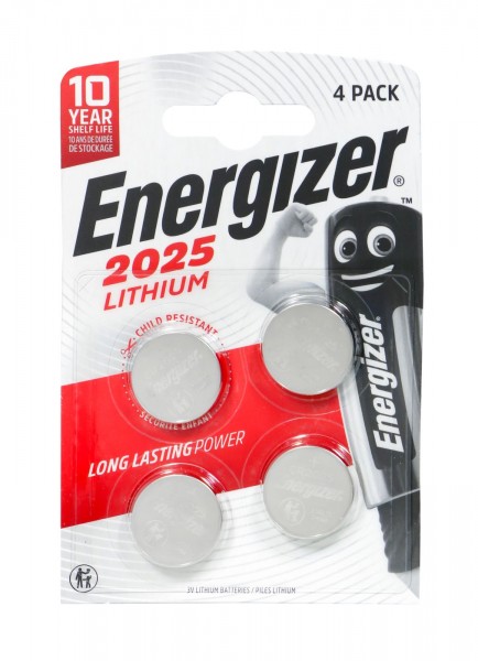Energizer Lithium CR-Typ 2025, 4 er