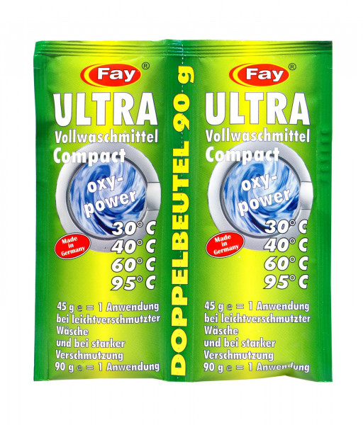 Fay Ultra Vollwaschmittel Doppelbeutel, 90 g