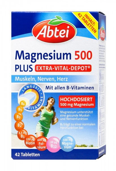 Abtei Magnesium 500 Plus Vital Depot, 42 er